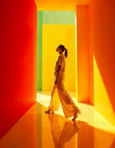 Colorful Corridor Walk