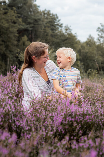 Paarse Heide gezinfotografie