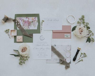 Athens Georgia semi-custom wedding invitation Tinlizzy Design Co