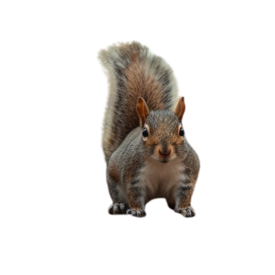 Resourceful Squirrel in Brave Star Template Symbolizing Preparedness and Agility