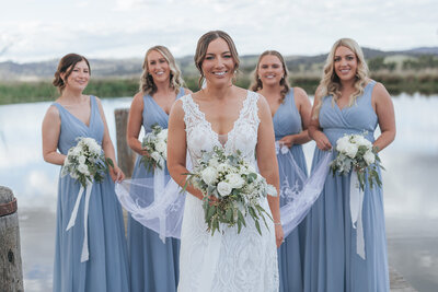 Bridal party at Lowe Wine Mudgee - The Pavillion