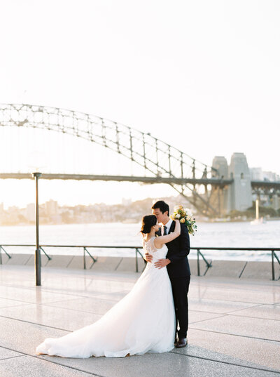 Luxury wedding photographer Sydney opera house wedding by fine art film destination photographer sheri mcmahon