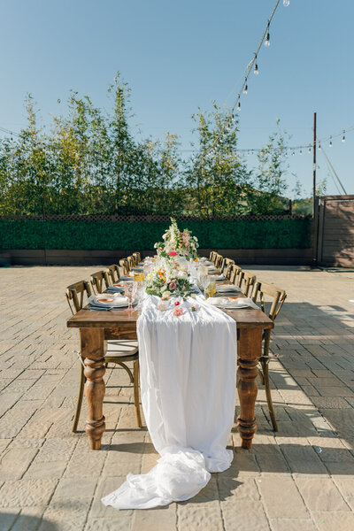 large wedding reception table