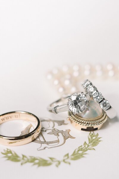 ausable club wedding in the Adirondacks of bride in classic wedding dress by the Lower Ausable Lake