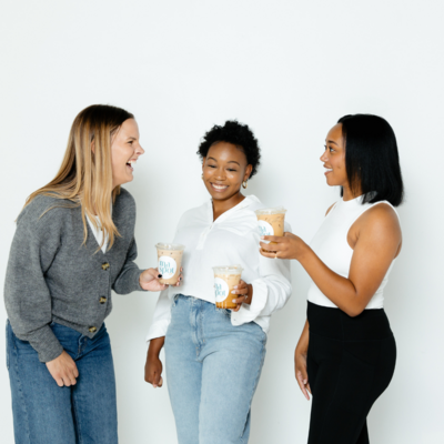 women drinking coffee