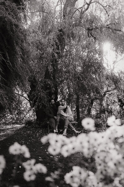 Outdoor engagement session in Boston