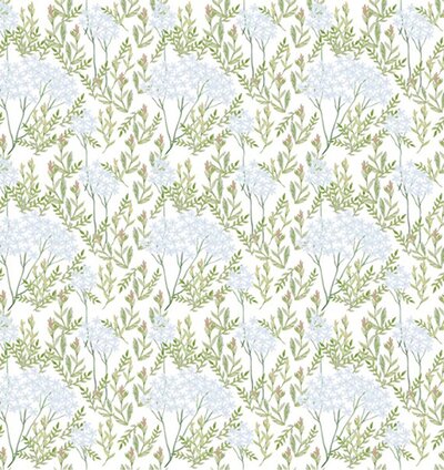 Textiles by Smith Debonair in Blue Cotton Canvas