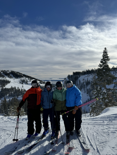 Christmas ski at Alpine Ski area, Palisades Tahoe