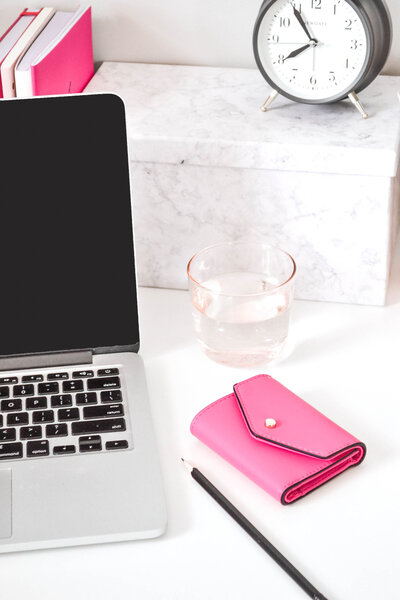 laptop on desk