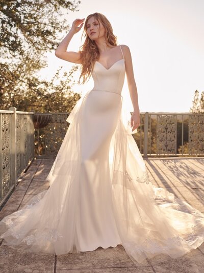 Romantic A-line Tulle Wedding Dress. Hello lovelies. This romantic A-line lace wedding dress is inspired by all things Shakespearean and Valentine-y and happily-ever-after.