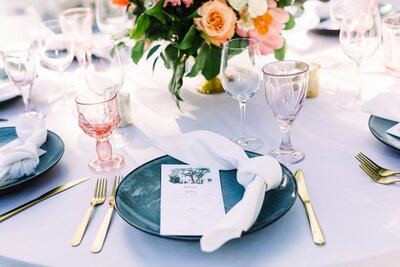 wedding event dining details