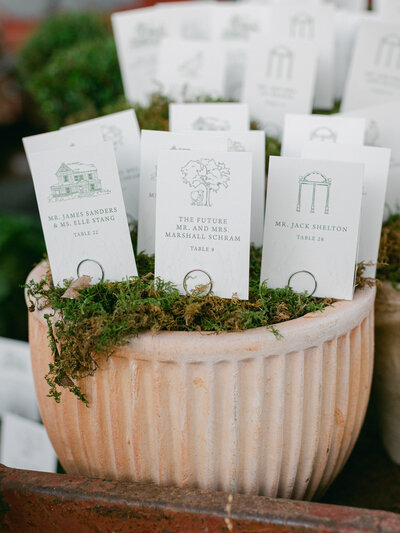 Frosted acrylic and wood laser cut wedding stationery