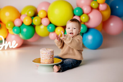 NW Arkansas cake smash photographer, cake smash photography near me
