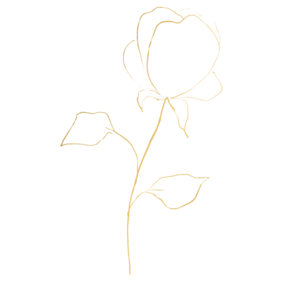 round gold flower
