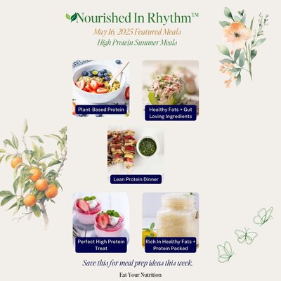 High Protein Summer Meals 🌿 Weekly Featured Meals  May 16, 2025