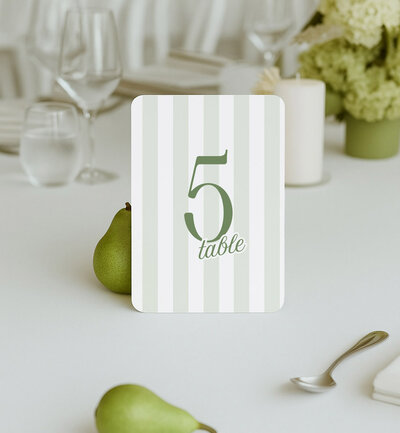 table number set