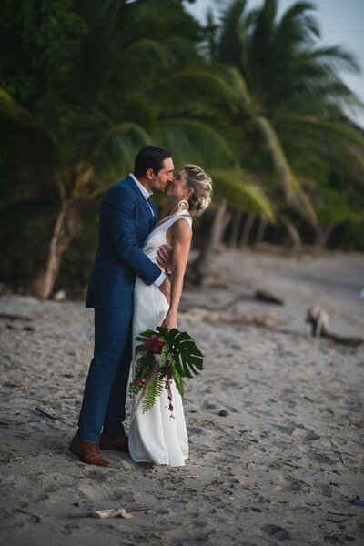 Costa Rico beach front wedding