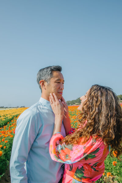Couple Session in the Carlsbad Flower Field
