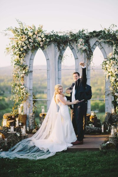 Shawn Johnson and Andrew East wedding ceremony
