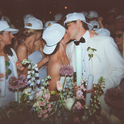 Bride dancing at wedding reception 
