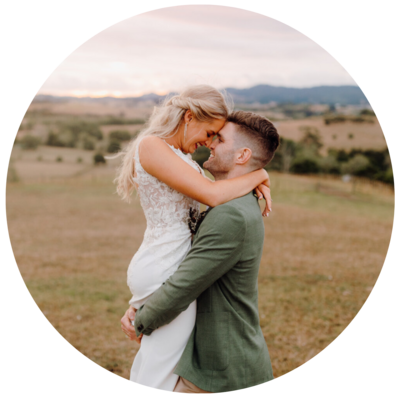 Outdoor wedding ceremony in West Auckland