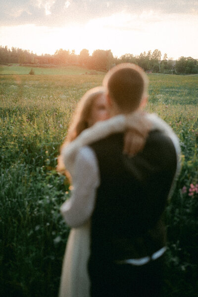 Wedding photo of an Intimate  wedding reception  in Porvoo by photographer Hannika Gabrielsson
