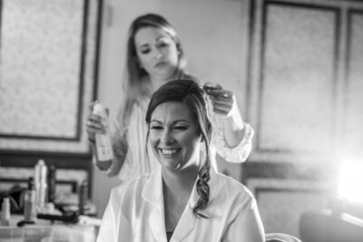 Elyssa Doing Client's Hair
