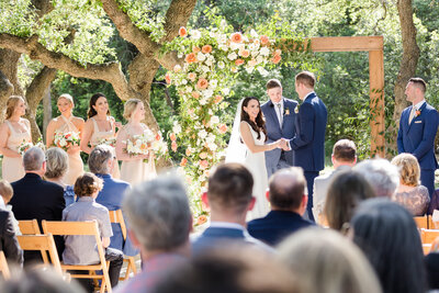 Wedding party portrait at the Addison Grove in Dripping Springs, TX