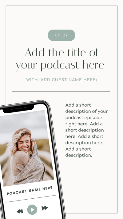 story design for new podcast episode