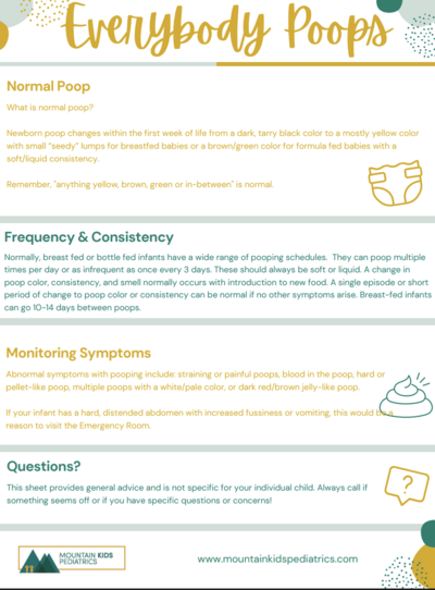 Picture of Printable Poop Handout PDF