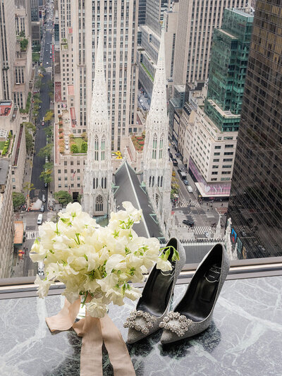 roger vivier shoes at lotte palace hotel overlooking st. patrick's cathedral