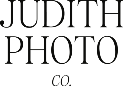Black version of the Judith Photo Co. logo.