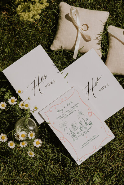 Wedding Details for Garden Wedding in Calgary