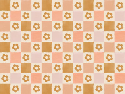 Checkered pattern for Morgan Rose Photography's website
