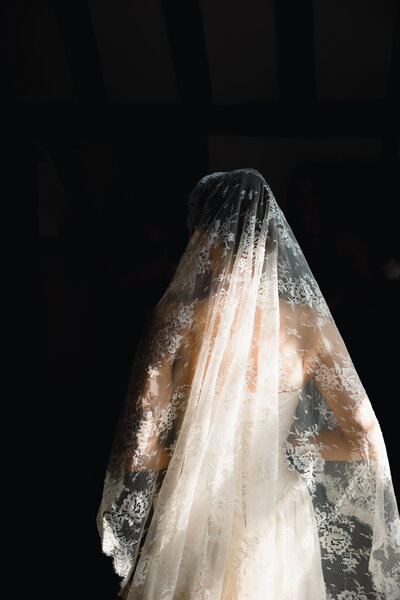 Editorial bridal portrait