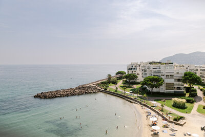 landscape cote d'azur during a wedding in cannes