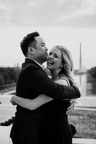 dc wedding photographer at the reflecting pool