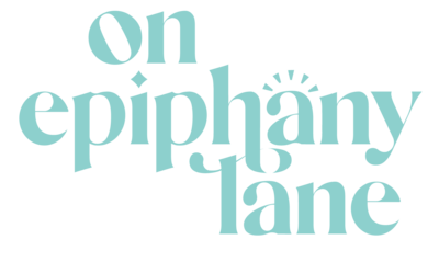 On Epiphany Lane Logo - Primary Tiffany Blue