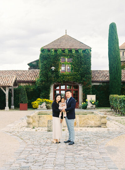 Bordeaux Portrait Family Photoshoot at Château Smith Haut Lafitte and les Sources de Caudalie