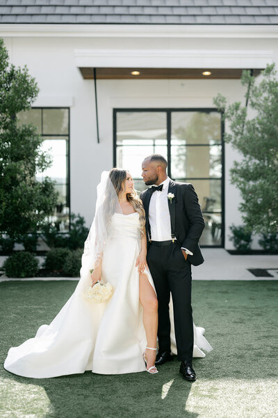 Bride and groom at The Arlo wedding planned by Bianca Nichole and Co