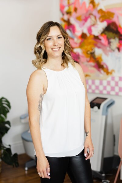 woman smiling