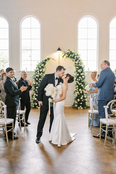 smiling bride on wedding day