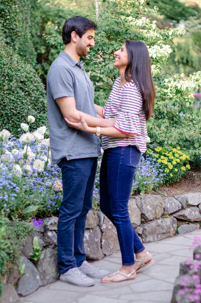 Butchart Gardens Victoria British Columbia Canada Couples Engagement Photography Shoot