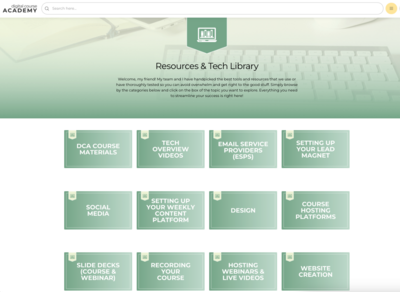DCA 2024 Course Resources & Tech Library - Closer Snap
