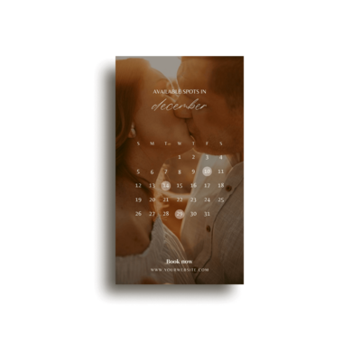 Boho Instagram story template for photographer