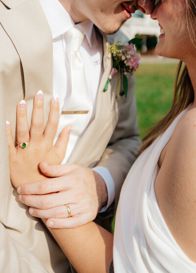Bride and groom portraits at Lighthouse Baptist Church. 