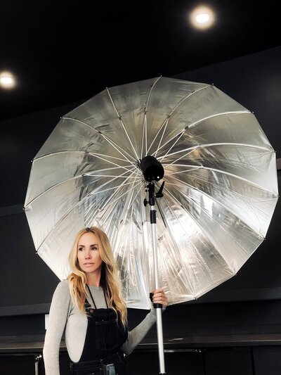 content creation and branding photographer Lisa Staff on location with Profoto Equipment