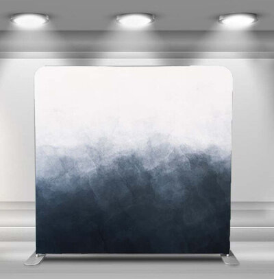 Monochrome gradient style for photo booth backdrop