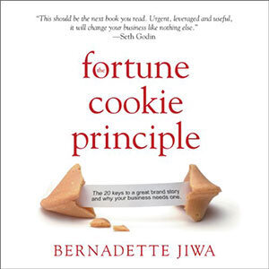 The cover of Bernadette Jiwa's book The Fortune Cookie Principle