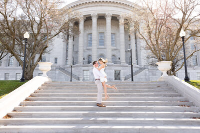 Engagement photography session at Mizzou in Columbia, MO
